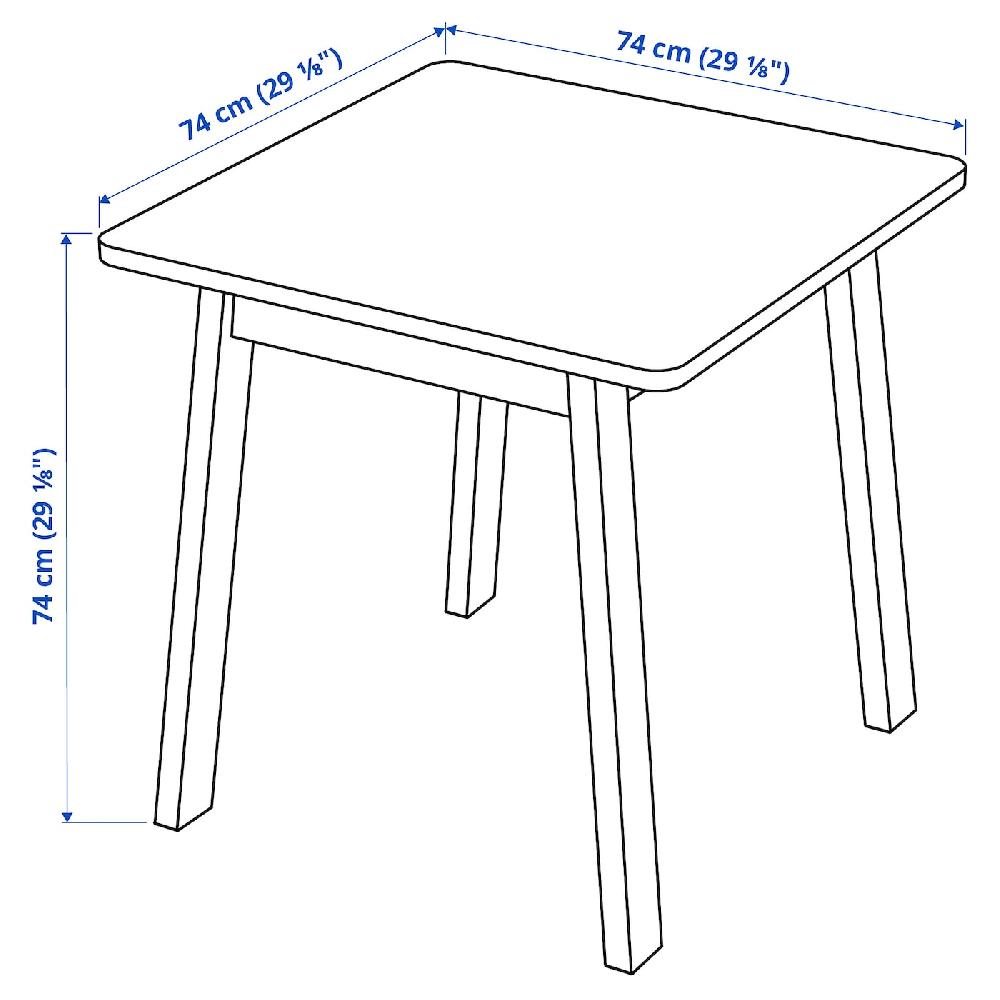 IKEA NORRÅKER Tavolo Betulla 74x74 Cm