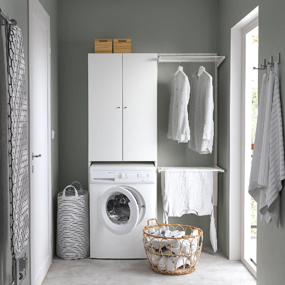 IKEA NYSJÖN Mobile Per Lavatrice Bianco 65x190 Cm