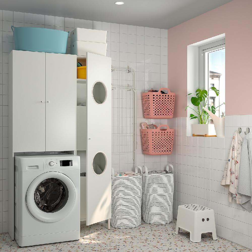 IKEA NYSJÖN Mobile Per Lavatrice Bianco 65x190 Cm