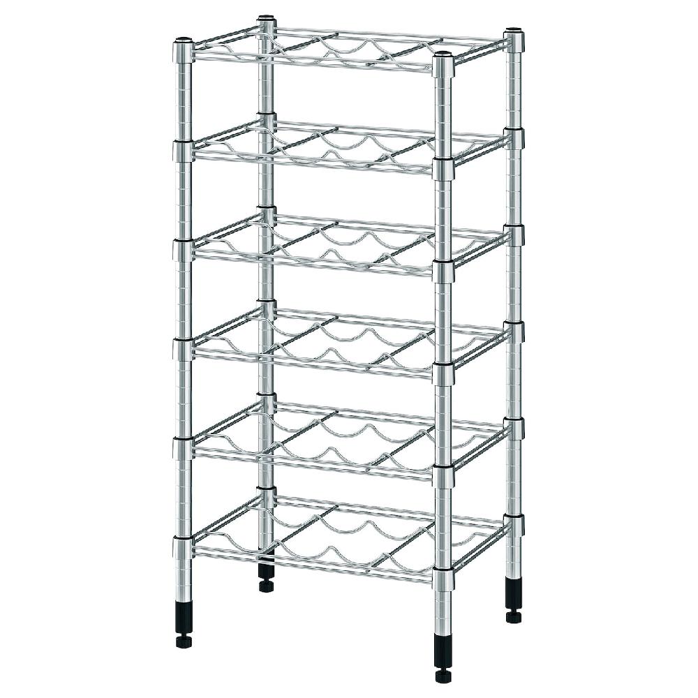 IKEA OMAR Portabottiglie galvanizzato 46x36x94 cm