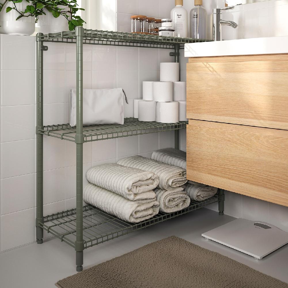 IKEA OMAR Scaffale Grigio-verde 92x36x94 Cm