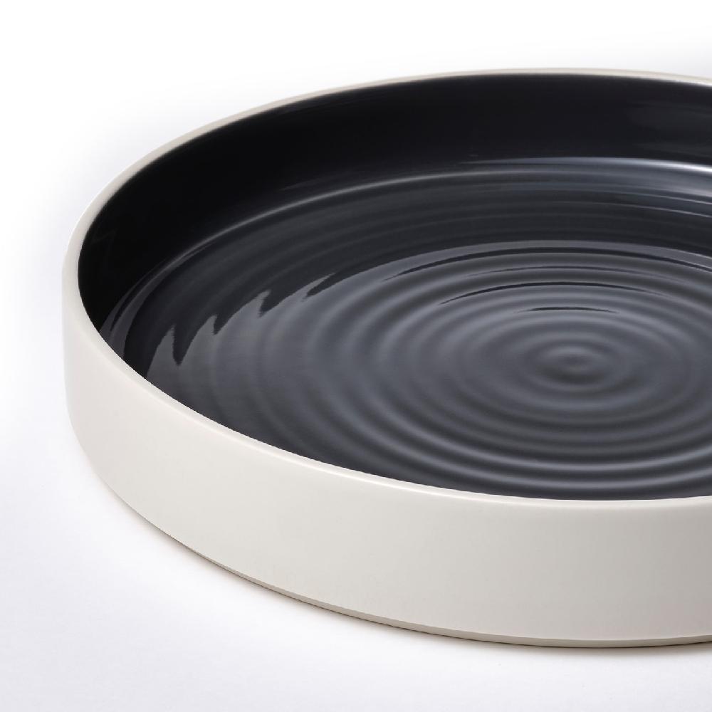 IKEA OMBONAD Piatto Da Portata Grigio Scuro 29 Cm