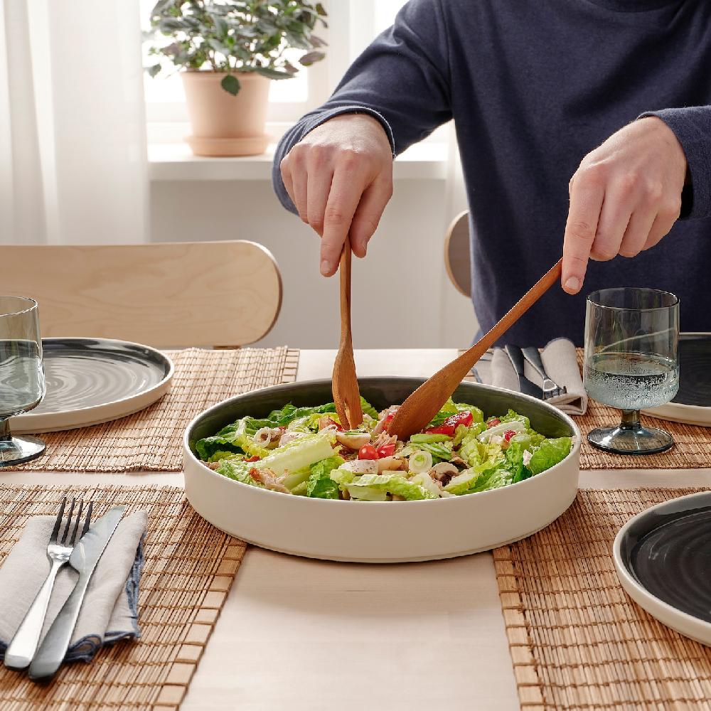IKEA OMBONAD Piatto Da Portata Grigio Scuro 29 Cm