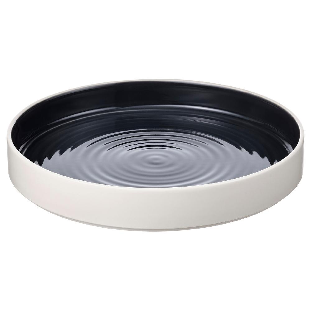 IKEA OMBONAD Piatto da portata grigio scuro 29 cm
