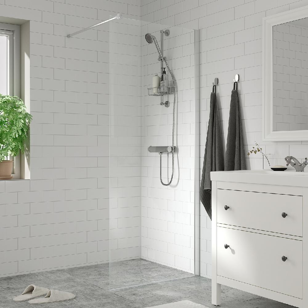 IKEA OPPEJEN Parete Per Doccia Vetro 84x199 Cm