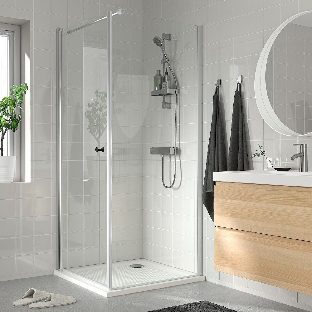 IKEA OPPEJEN Porta Per Doccia Vetro 84x202 Cm