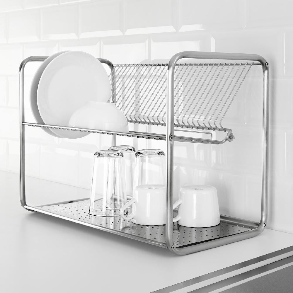IKEA ORDNING Scolapiatti Inox 50x27x36 Cm