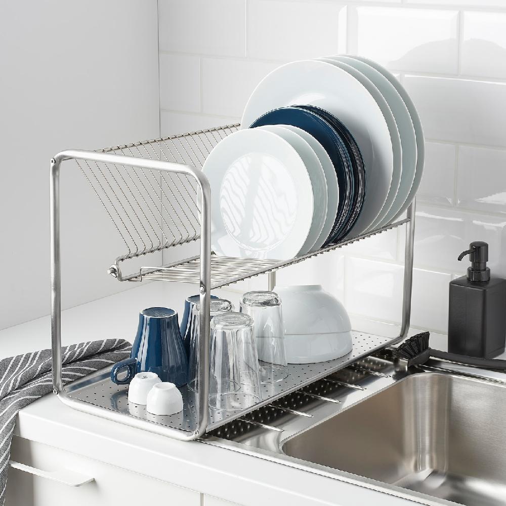 IKEA ORDNING Scolapiatti Inox 50x27x36 Cm
