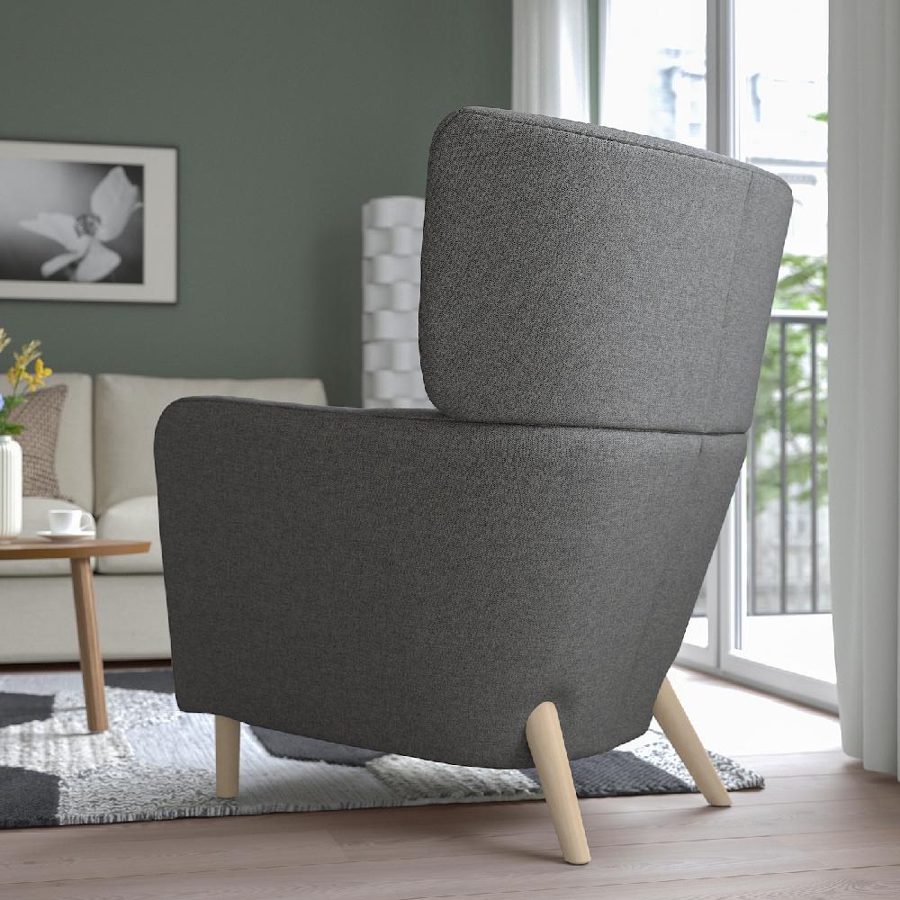 IKEA OSKARSHAMN Poltrona Tibbleby Beige/grigio