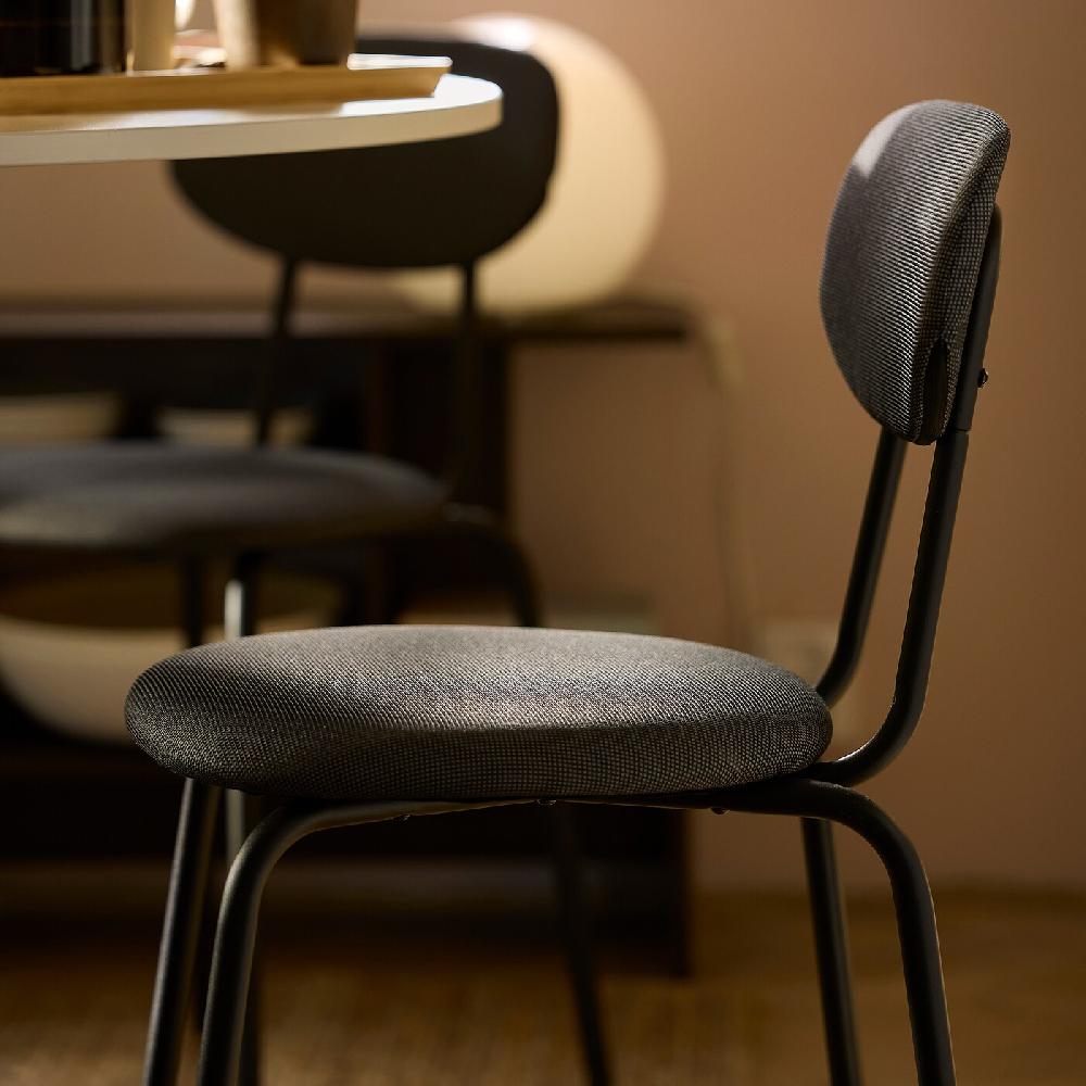 IKEA ÖSTANÖ Sedia Nero Remmarn/grigio Scuro