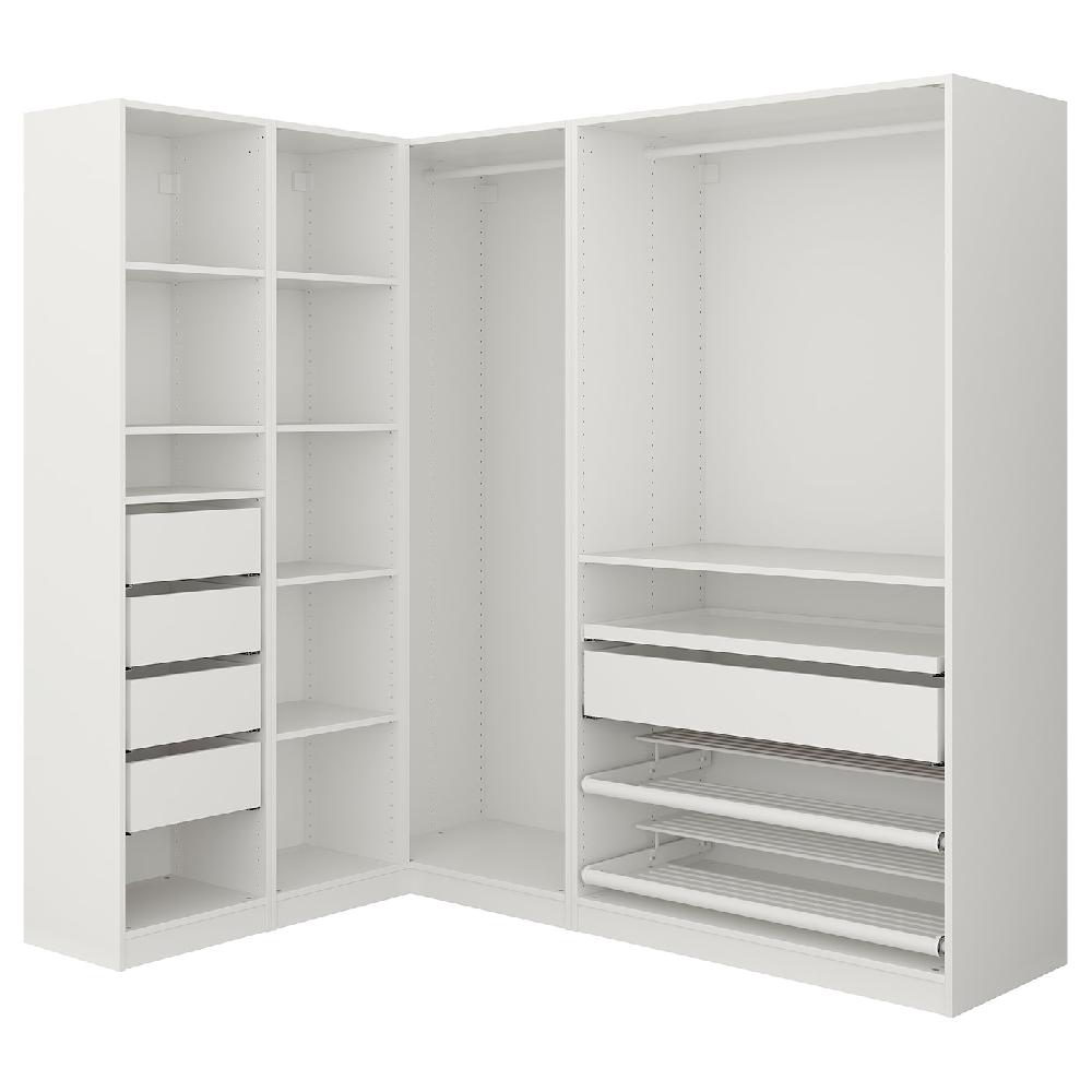 IKEA PAX Guardaroba angolare bianco 161/188x201 cm