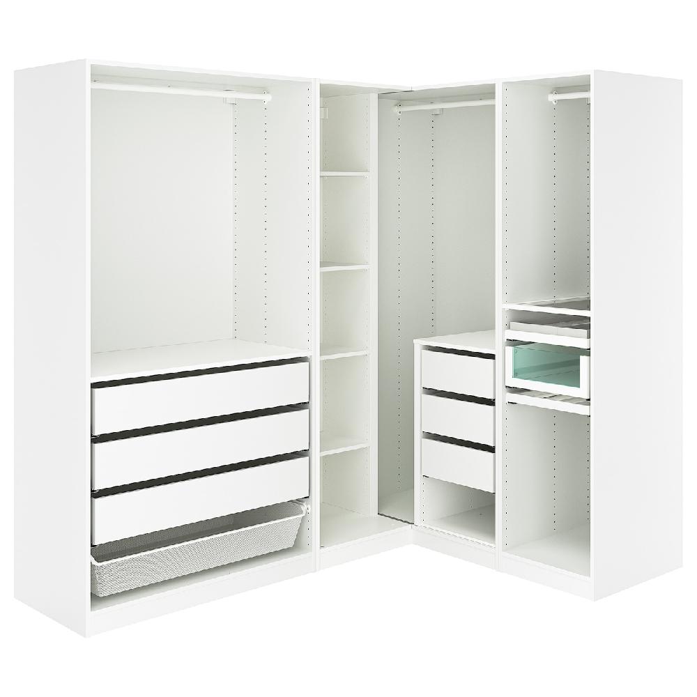 IKEA PAX Guardaroba angolare bianco 211/161x201 cm