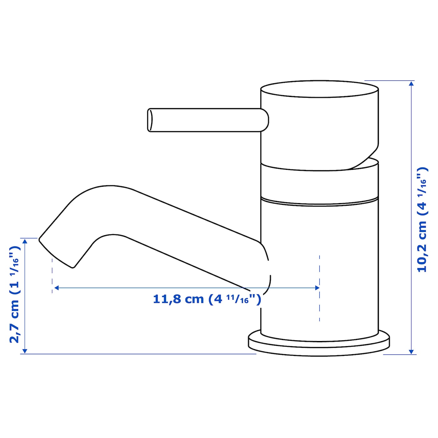 IKEA PILKÅN Miscelatore Per Lavabo Cromato