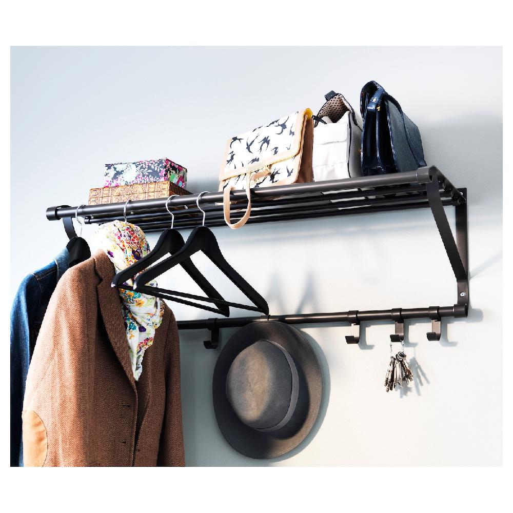 IKEA PORTIS Rastrelliera Per Cappelli Nero 90 Cm