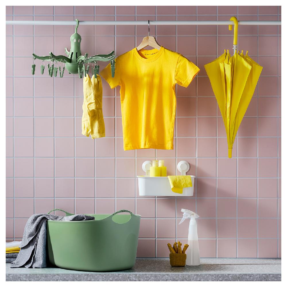 IKEA PRESSA Stendibiancheria Con 16 Mollette Verde