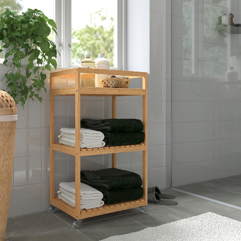 IKEA RÅGRUND Carrello Bambù 42x33x76 Cm