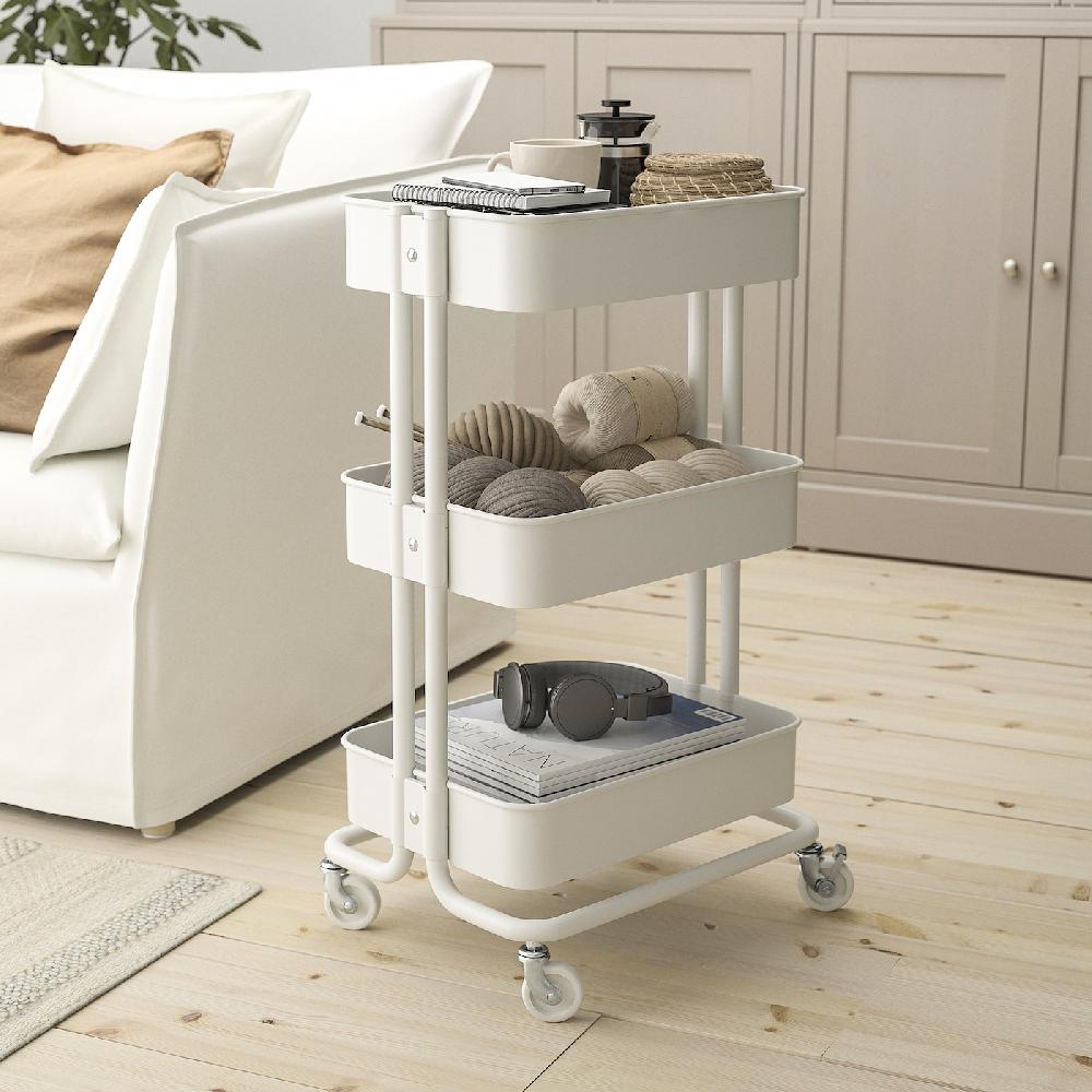 IKEA RÅSKOG Carrello Bianco 35x45x77 Cm