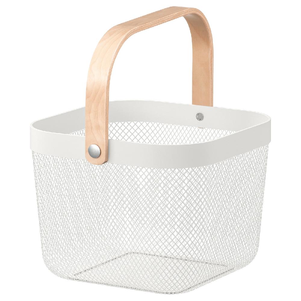 IKEA RISATORP Cestino Bianco 25x26x18 Cm