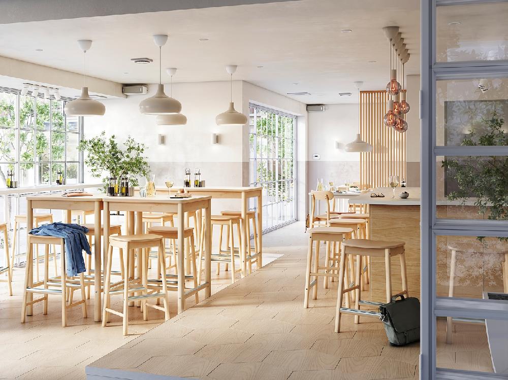 IKEA RÖNNINGE Sgabello Bar Betulla 63 Cm