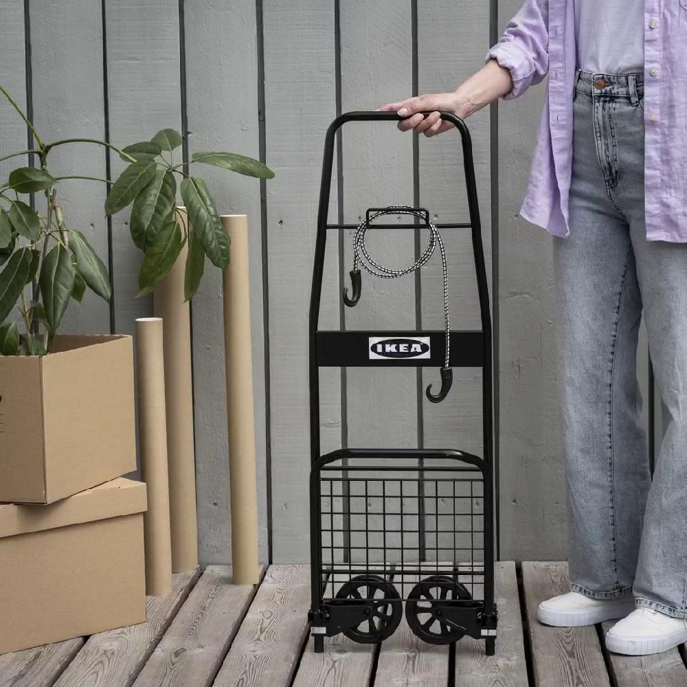 IKEA RULLEBÖR Carrello Nero