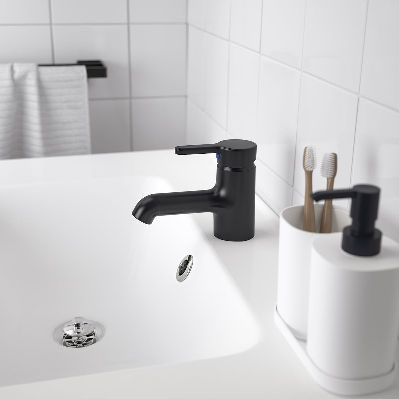 IKEA SALJEN Miscelatore Per Lavabo Nero