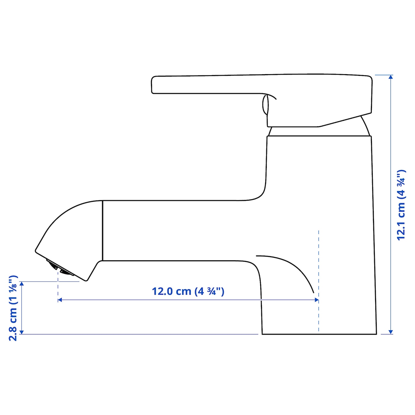 IKEA SALJEN Miscelatore Per Lavabo Nero