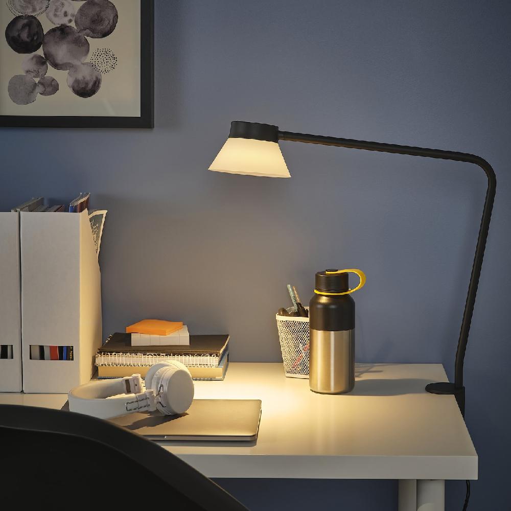 IKEA SAMBORD Lampada Da Scrivania Nero/bianco