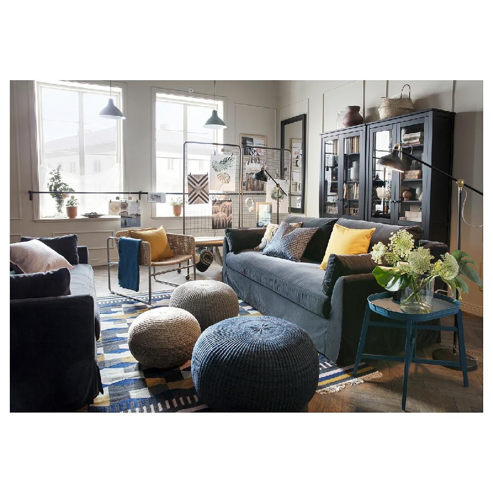 IKEA SANDARED Pouf Blu Scuro 71 Cm