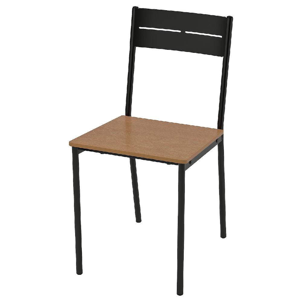 IKEA SANDSBERG Sedia nero/mordente marrone