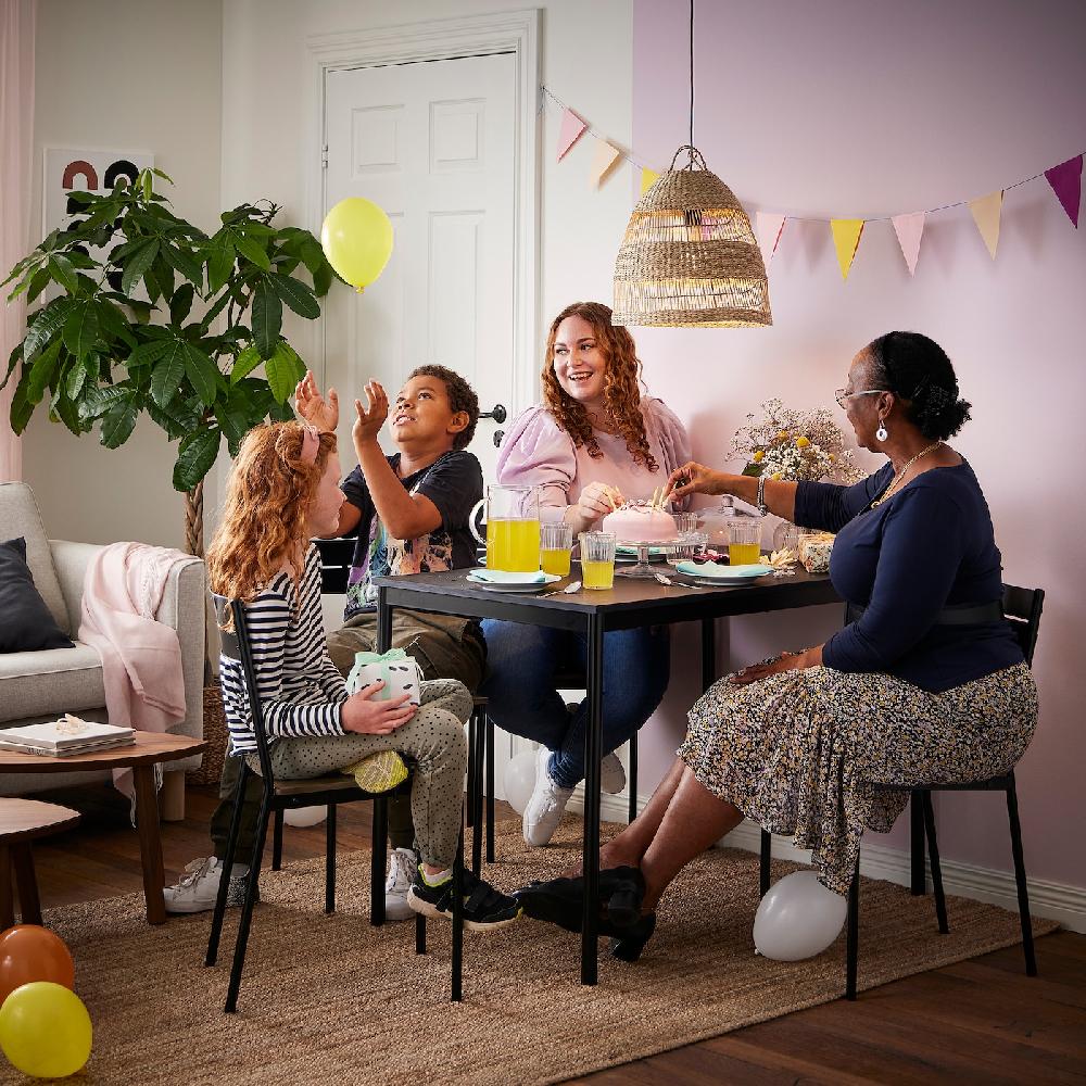 IKEA SANDSBERG Tavolo Nero 110x67 Cm