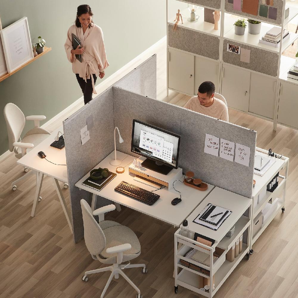 IKEA SIDORNA Set Collegamenti A T 2 Pezzi Grigio