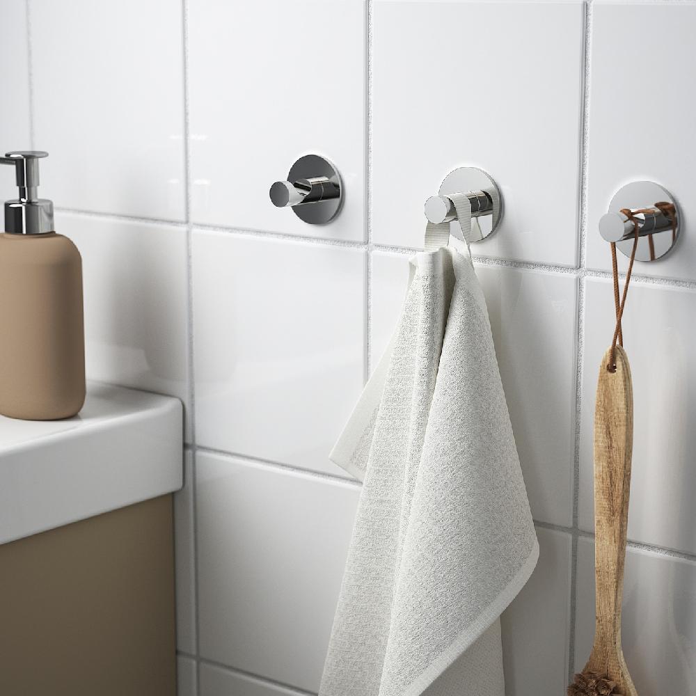 IKEA SKOGHALL Gancio Autoadesivo Cromato