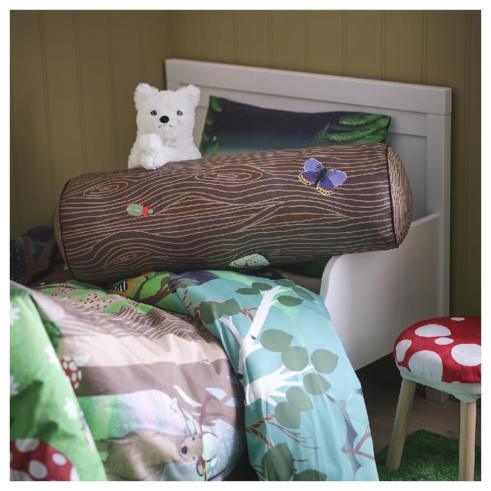 IKEA SKOGSDUVA Cuscino Cilindrico/marrone 80 Cm