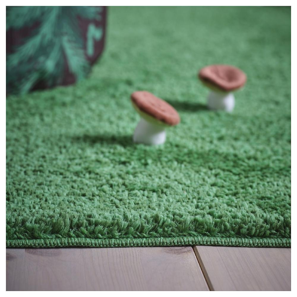 IKEA SKOGSDUVA Tappeto Pelo Lungo Verde 133x160 Cm