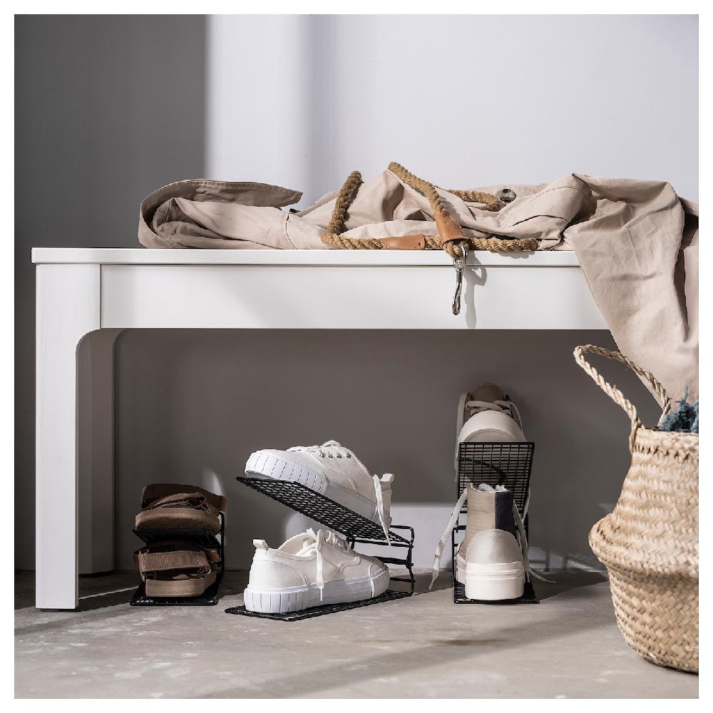IKEA SKOSTALL Portascarpe Nero 11x19x27 Cm
