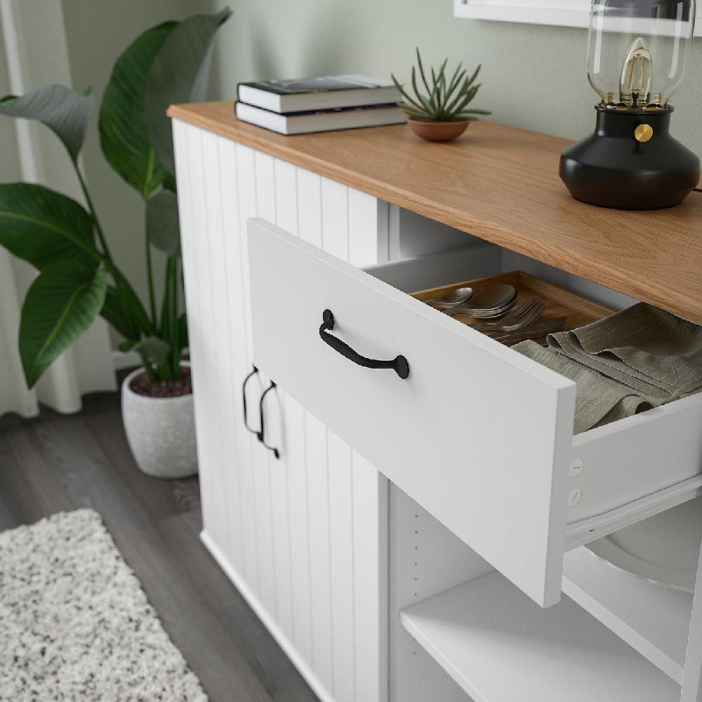 IKEA SKRUVBY Buffet Bianco 120x38x90 Cm