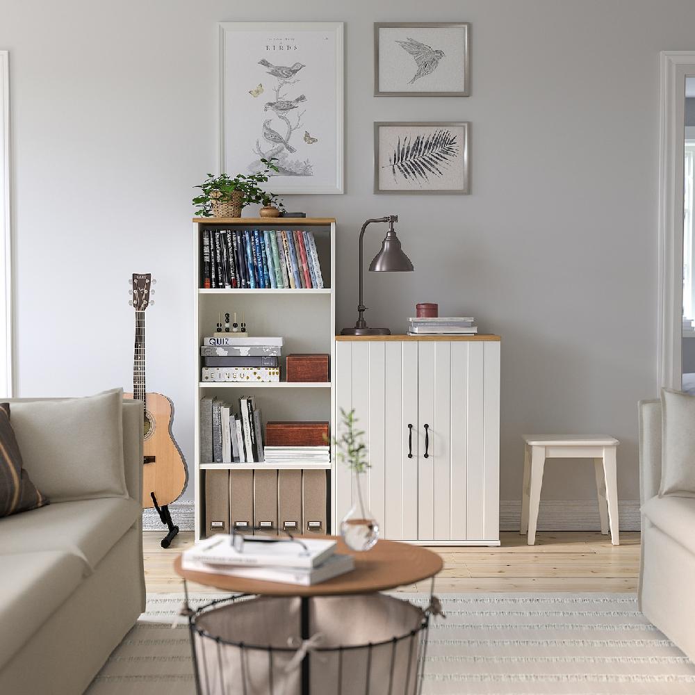 IKEA SKRUVBY Mobile Con Ante Bianco 70x90 Cm