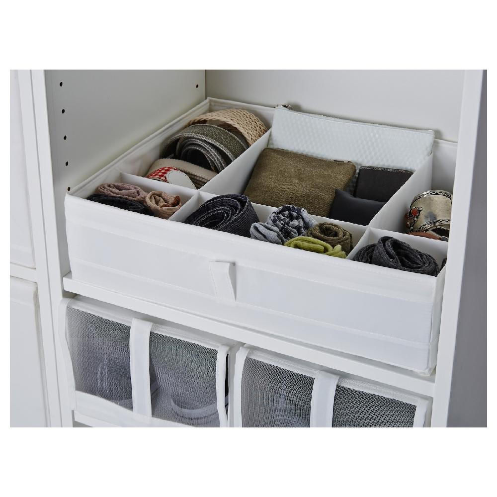 IKEA SKUBB Scatola A Scomparti Bianco 44x34x11 Cm