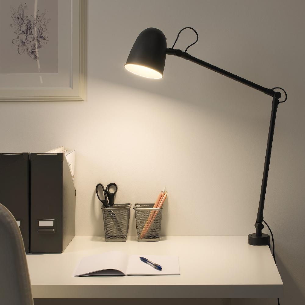 IKEA SKURUP Lampada Da Lavoro/parete Nero