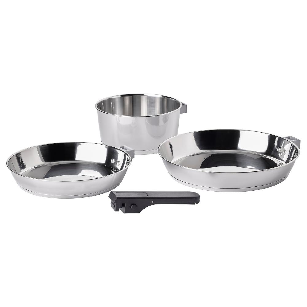 IKEA SLÄTROCKA Pentole con manico removibile inox