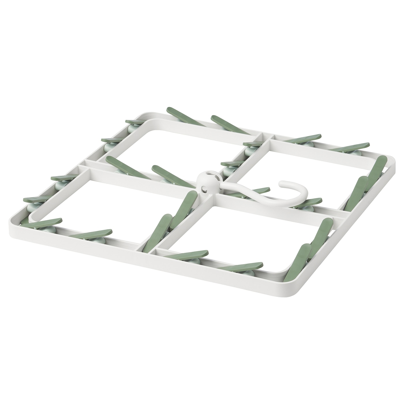 IKEA SLIBB Stendibiancheria Con 24 Mollette Verde