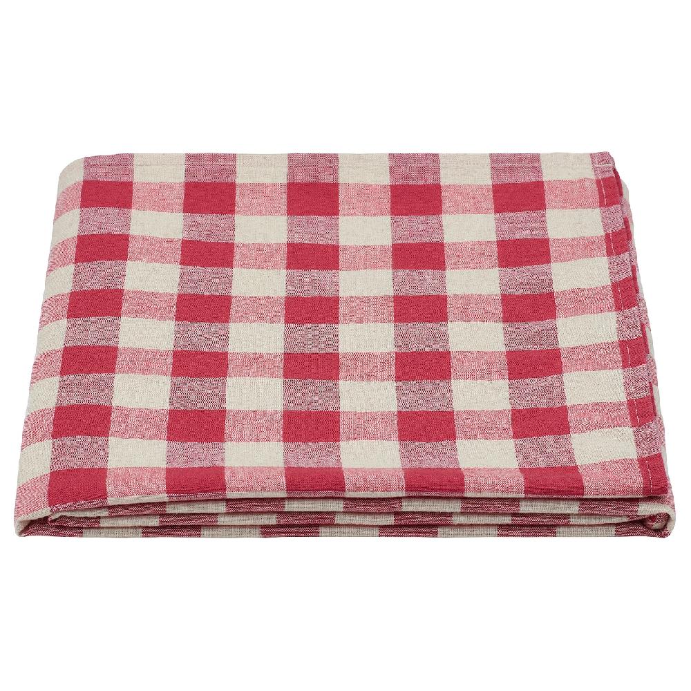 IKEA SLÖJSTJÄRT Tovaglia bianco/rosso 145x240 cm