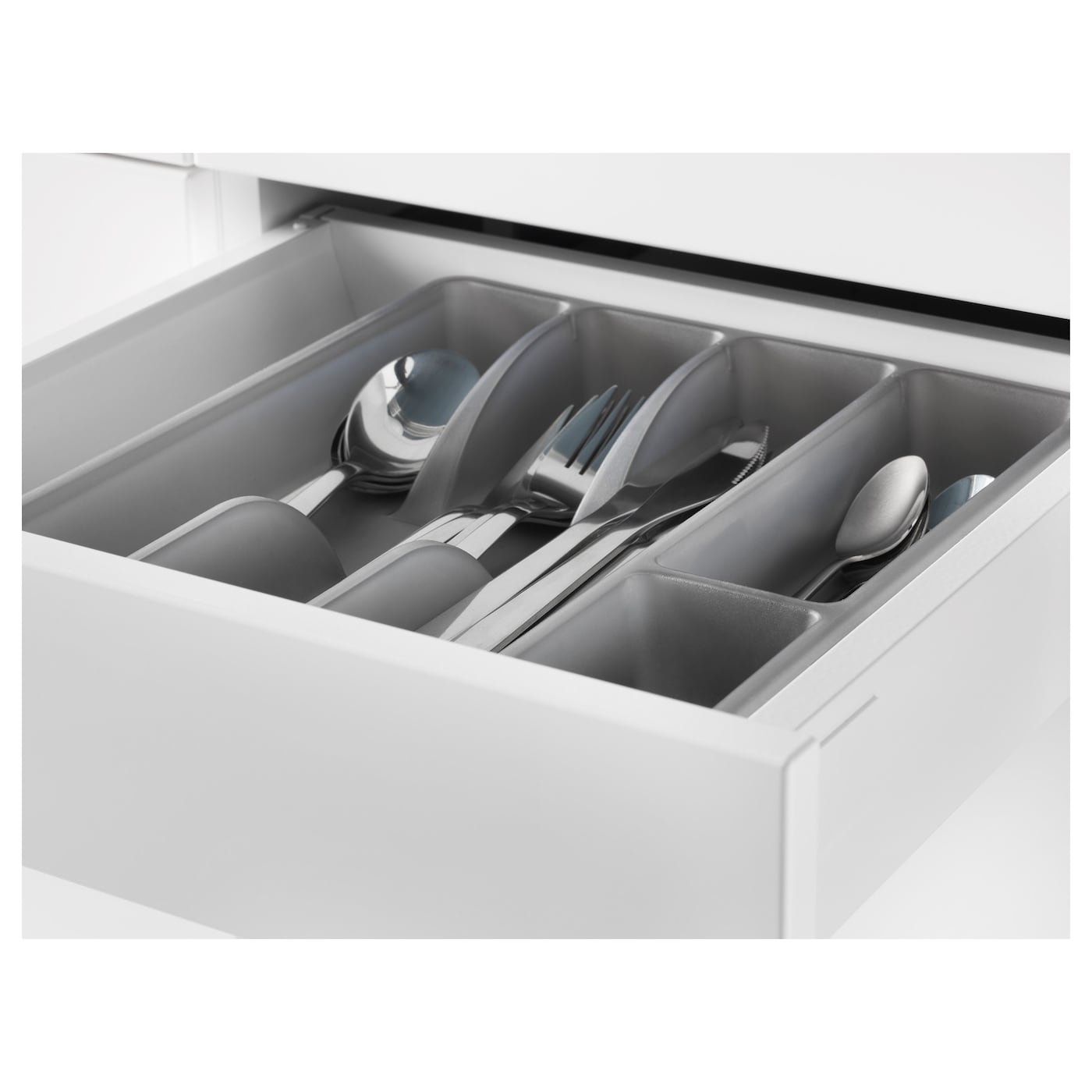 IKEA SMÄCKER Portaposate Grigio 31x26 Cm