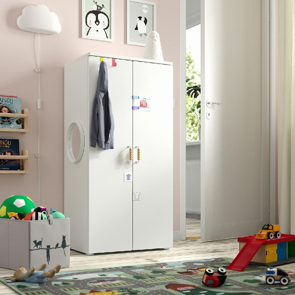 IKEA SMÅSTAD Guardaroba Bianco/bianco 60x42x123 Cm