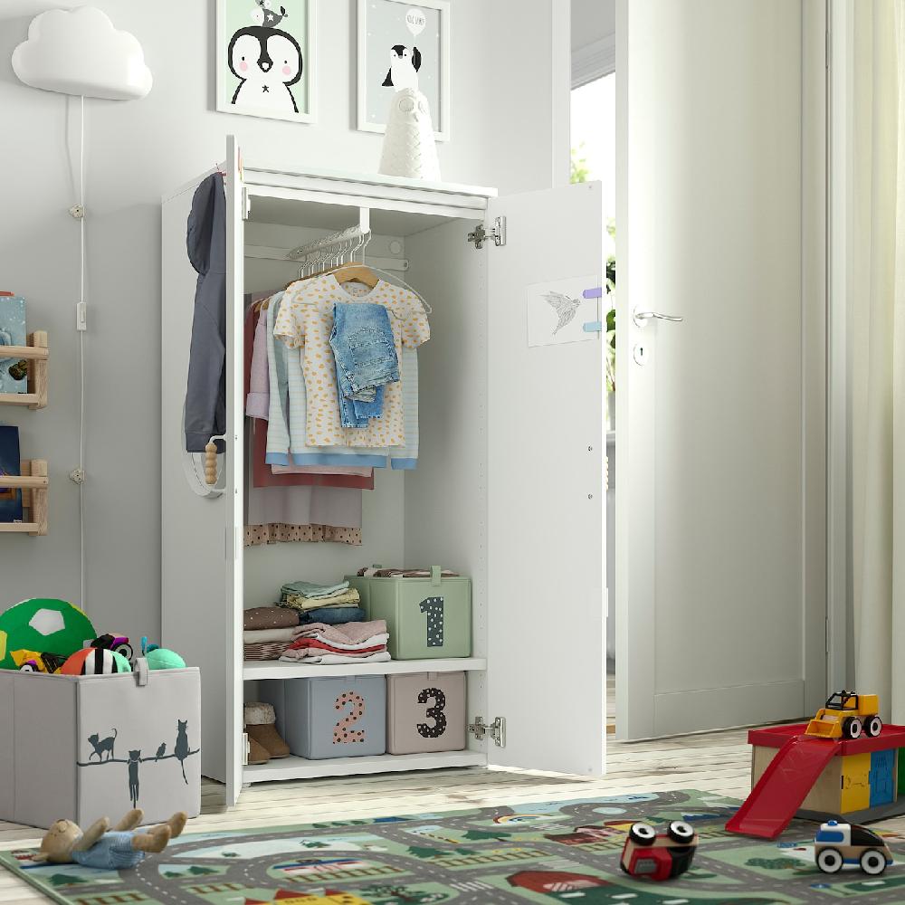 IKEA SMÅSTAD Guardaroba Bianco/bianco 60x42x123 Cm