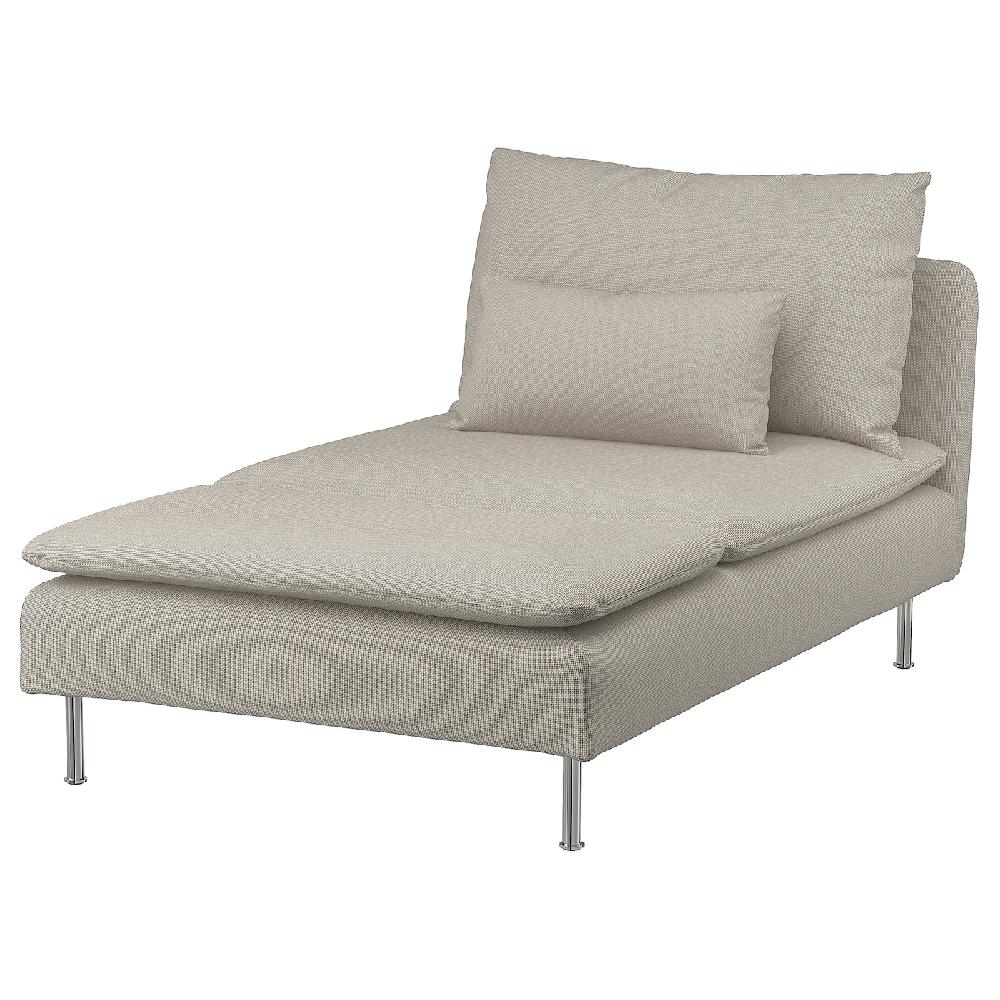 IKEA SÖDERHAMN Chaise-longue Fridtuna beige chiaro