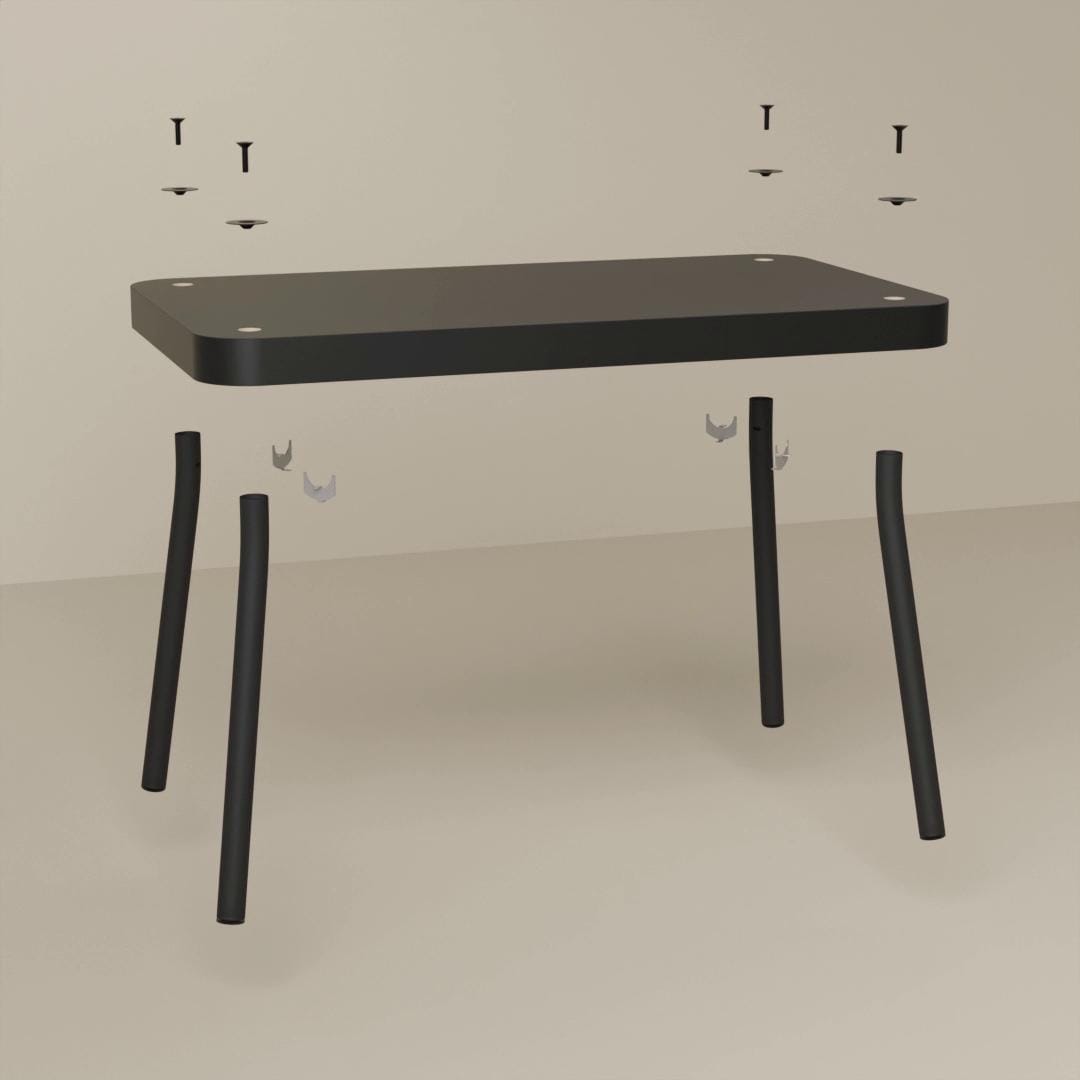 IKEA SONHULT Set Di 2 Tavolini Grigio/effetto Noce