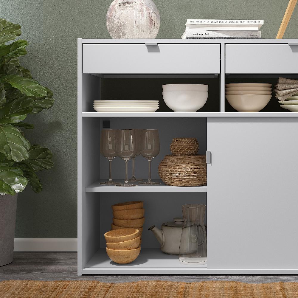 IKEA SPIKSMED Buffet Grigio Chiaro 97x40x79 Cm
