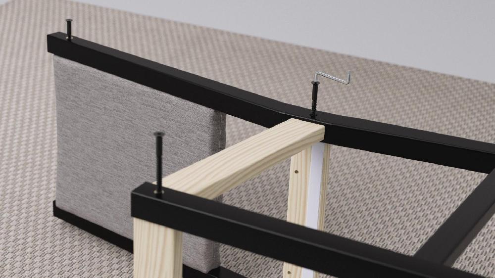 IKEA STEFAN Sedia Marrone-nero/Knisa Grigio/beige