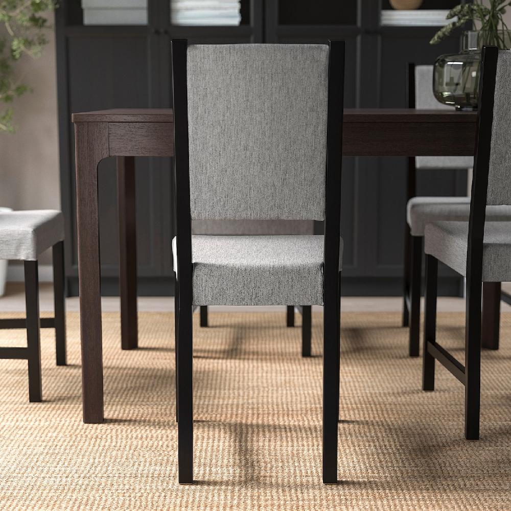IKEA STEFAN Sedia Marrone-nero/Knisa Grigio/beige